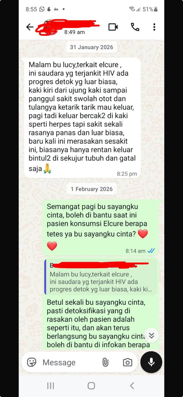 testimoni HIV konsumen elcure