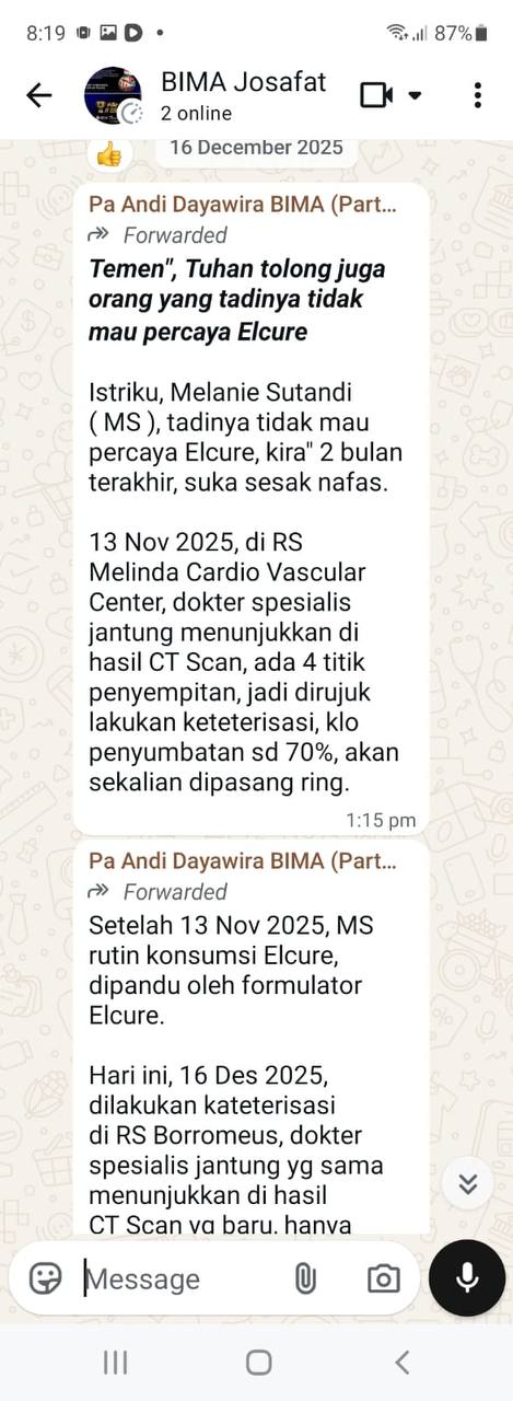 testimoni jantung konsumen elcure
